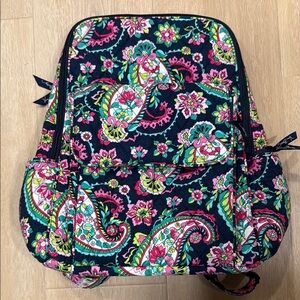 Vera Bradley Petal Paisley pattern Backpack - Pink, Green, Blue